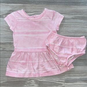 āWonder Nation Baby Girls 2-Piece Dress Set, Size 3ā6Mā